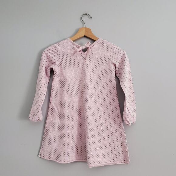 NANO Girls Purple Long Sleeve Polka Dot Dress Size 7 - Picture 2 of 9